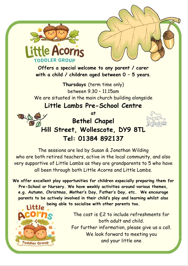 Bethel Chapel - Little Acorns Toddler Group